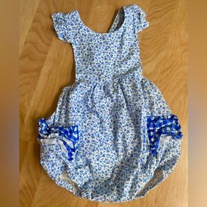 Southern Sunshine Kids Floral Summer Bubble Outfit